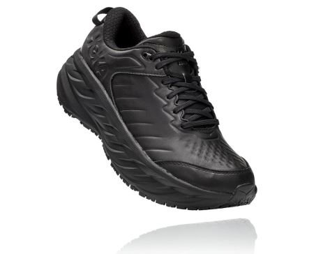 Hoka One One Bondi Sr - Sapatos Ortopédicos Homem Pretas / Pretas | PT-eXSKhZ8